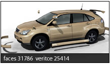 free download model toyota Isis format 3ds.