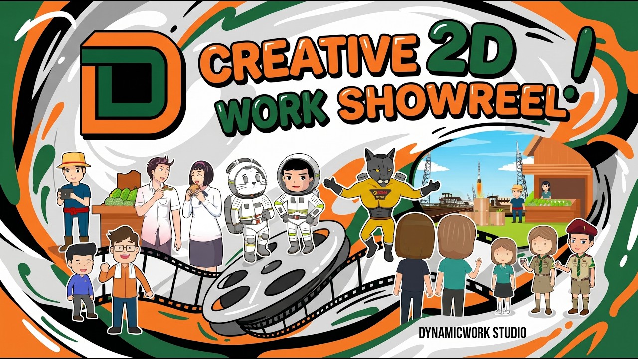 Dynamicwork 2D Cartoon Animation Showreel Cover