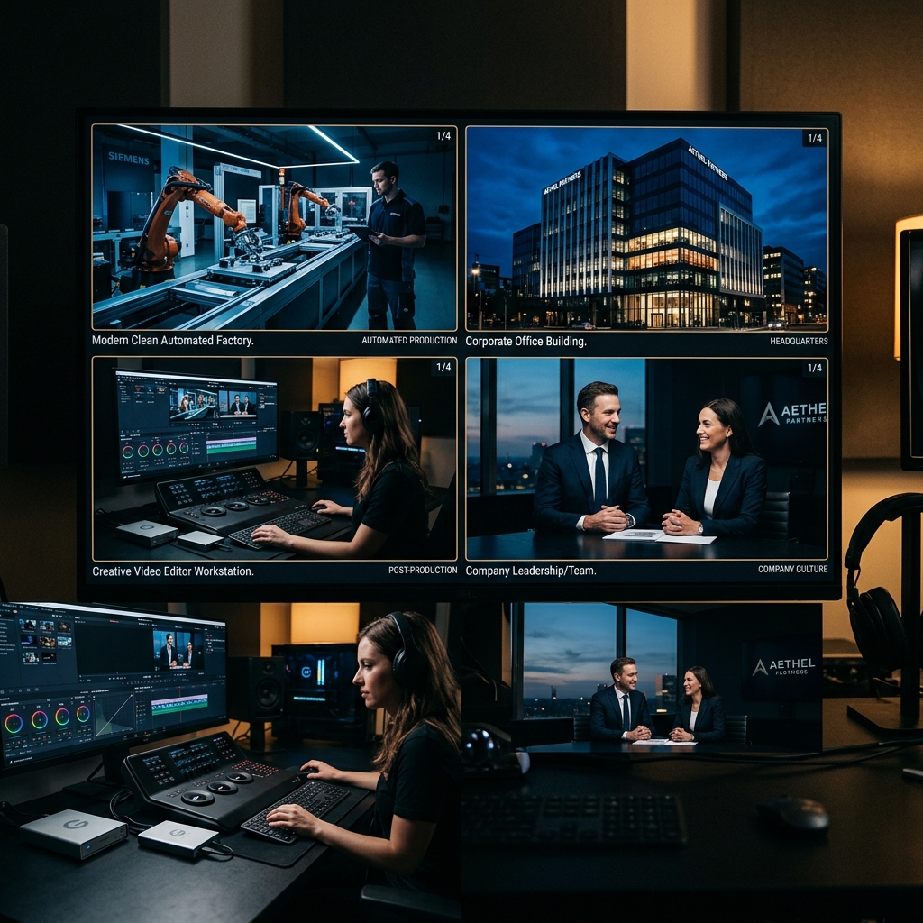 Company Profile Video Production Preview Montage
